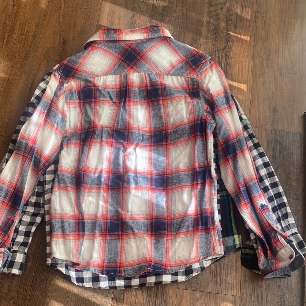 Bundle Wonder Nation Black and White Plaid Shirt - Picture 16 of 16
